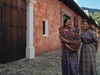 Antigua ladies in local weavings