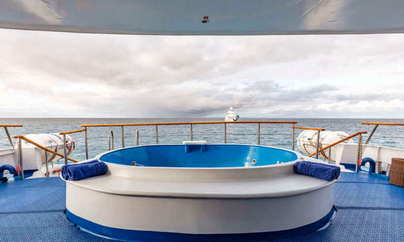 Relax in the jacuzzi on Coral I