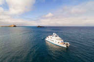 Coral II sailing in the Galapagos