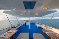 The sun deck on Coral II