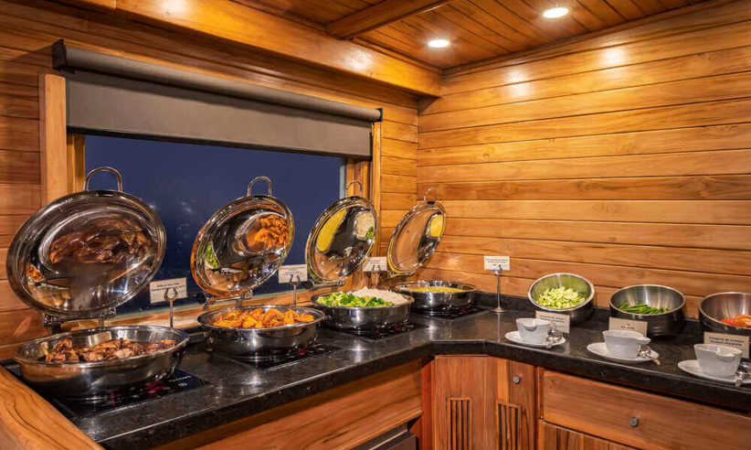 The buffet on Coral II