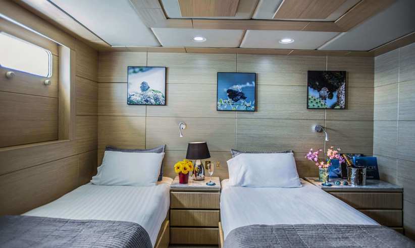 A twin stateroom