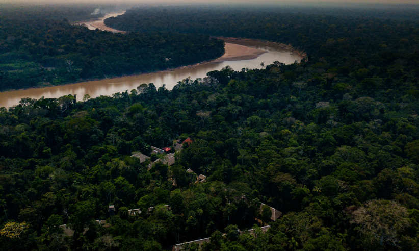 Stunning view along the Tambopata River