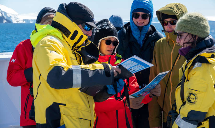 Getting ready to explore Antarctic Sound 