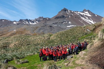 Exploring South Georgia on a guided excursion ashore 