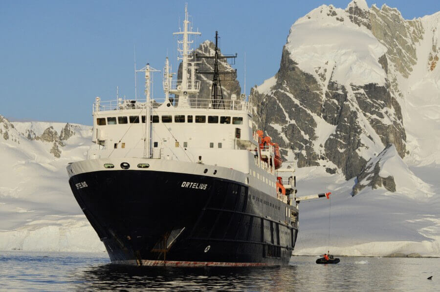The expedition ship Ortelius