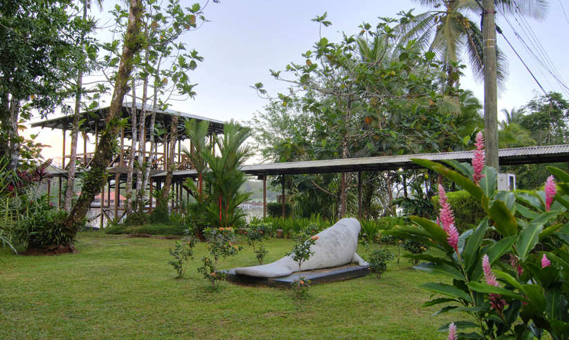 Relax in the expansive gardens 