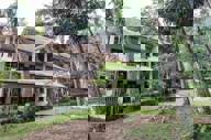 The rooms overlook the garden