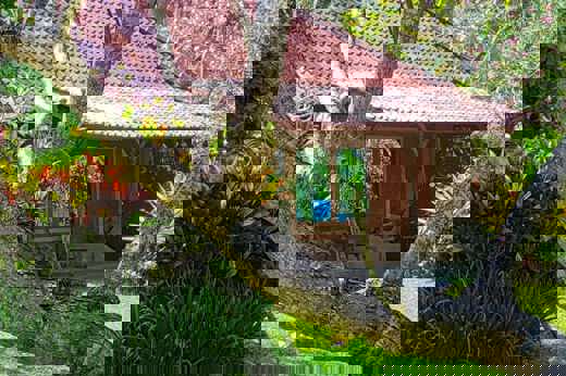 Puri Dajuma Bali VIP Cottages Outside View Tropical Garden