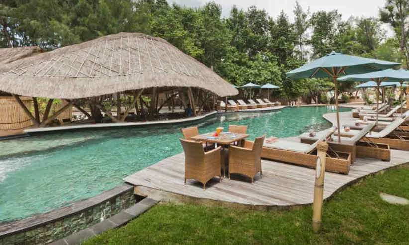 02 Gili Trawangan Lombok Hotel Rooms Facilities Swimming Pool Swim Pool Bar