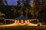 Your luxury tent at night 