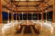 The dining area