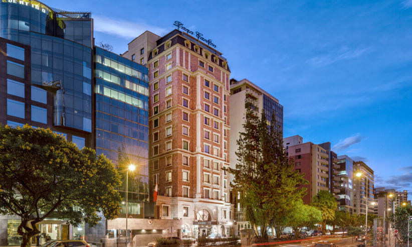 The hotel is well located