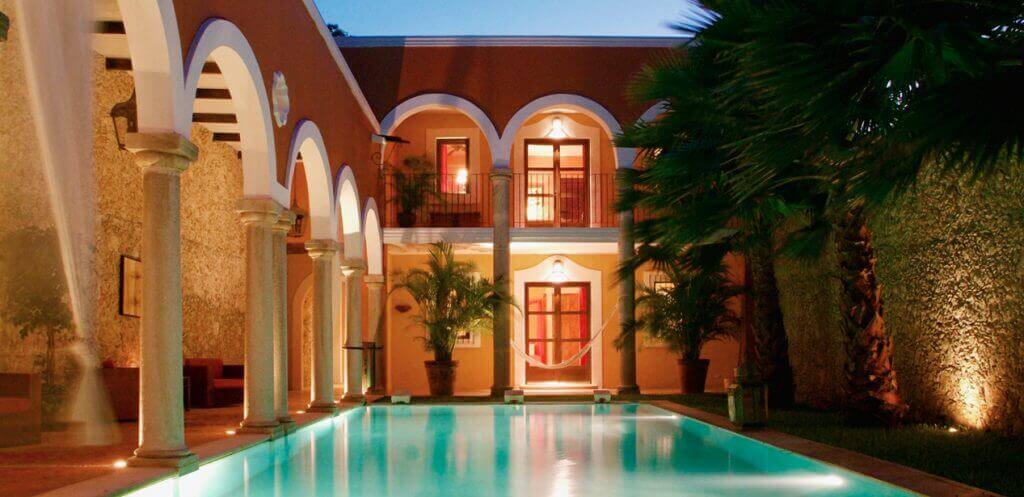 Pool at night