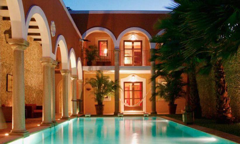 Pool at night