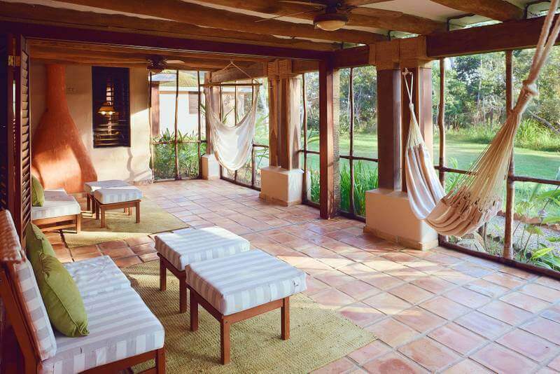 Inviting Outdoor Patio Hidden Valley Inn Reserve Belize