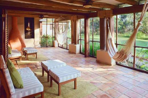 Inviting Outdoor Patio Hidden Valley Inn Reserve Belize