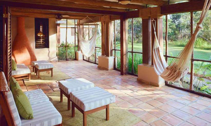 Inviting Outdoor Patio Hidden Valley Inn Reserve Belize