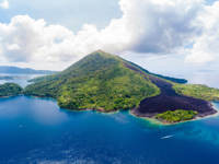 Gunung Banda Api active volcano