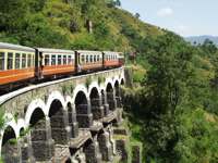 The famous toy train from Kalka to Shimla