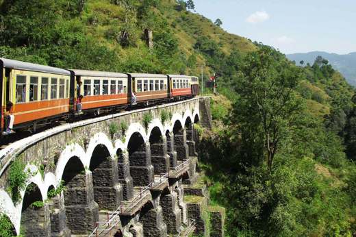 The famous toy train from Kalka to Shimla