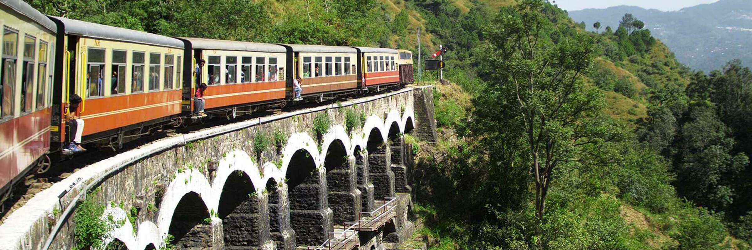 The famous toy train from Kalka to Shimla