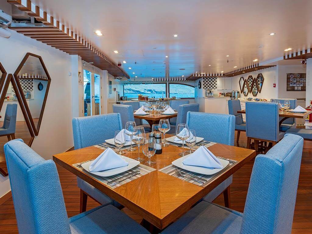 The dining room