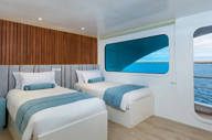 Twin stateroom with balcony