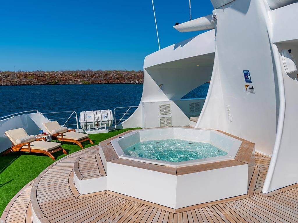 Enjoy a dip in the jacuzzi