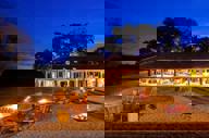 The terrace at night