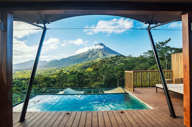 Each tent has its own plunge pool
