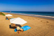 A remote beach awaits
