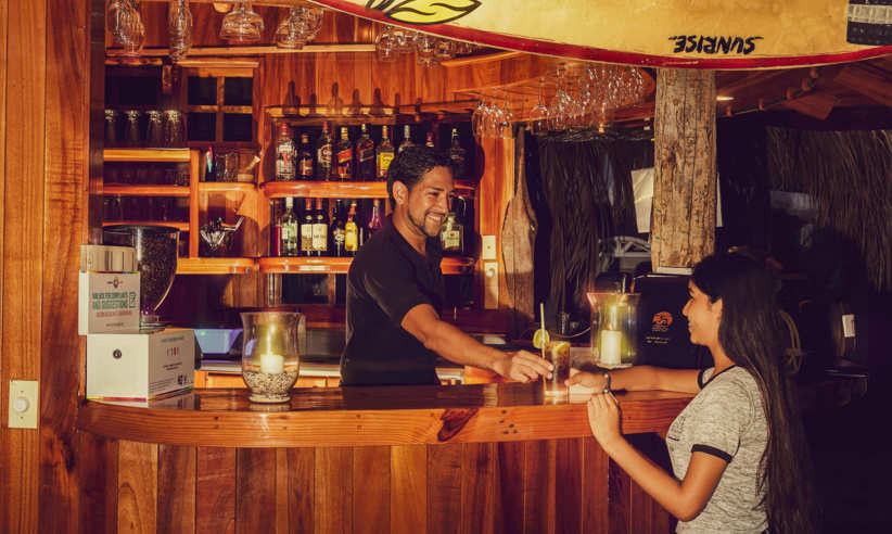 The bar 