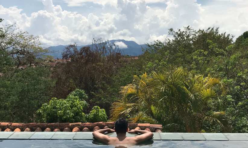 View from the pool