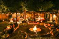 Enjoying by the fire at night is a wonderful experience 