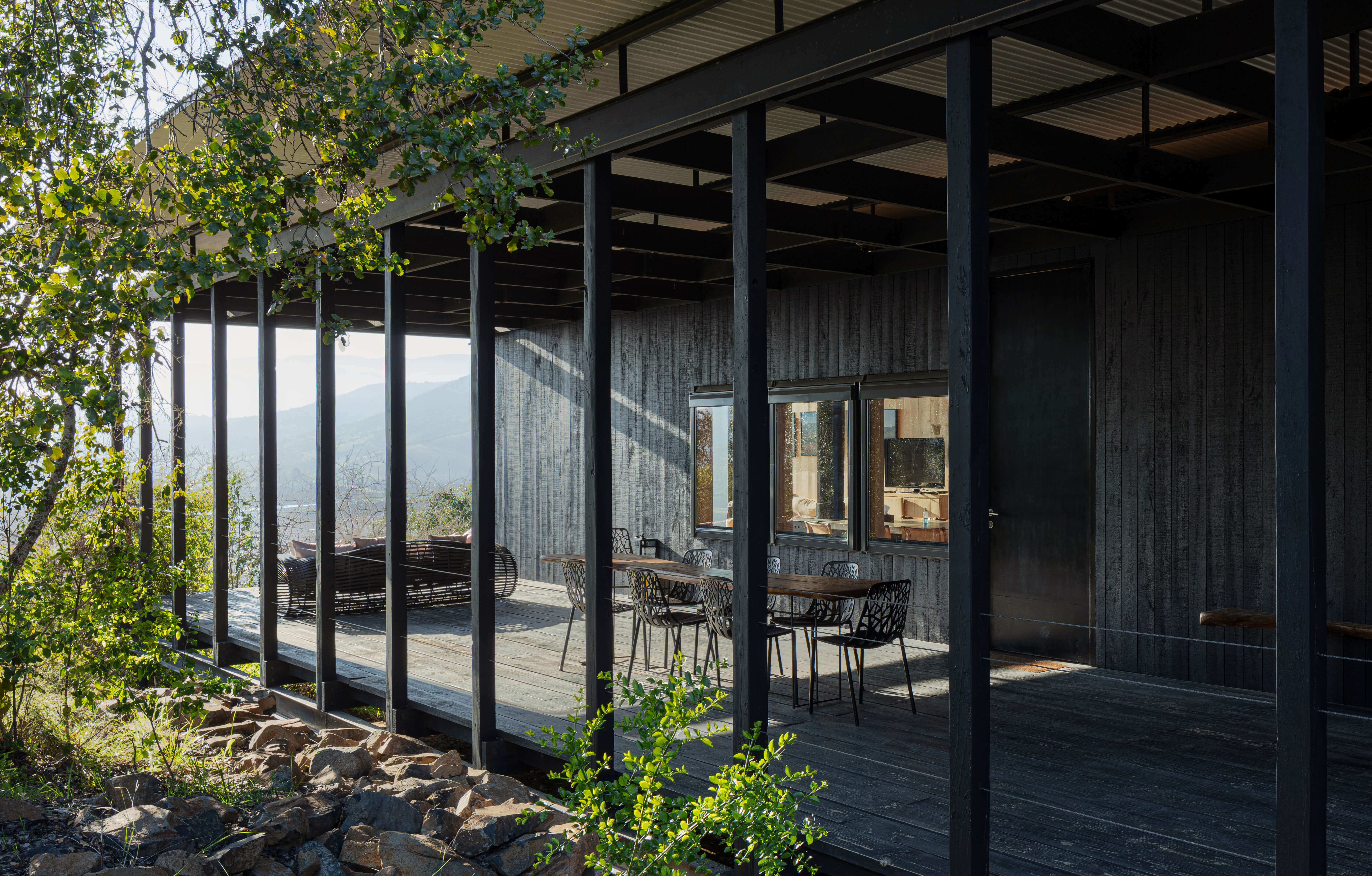 The terrace 