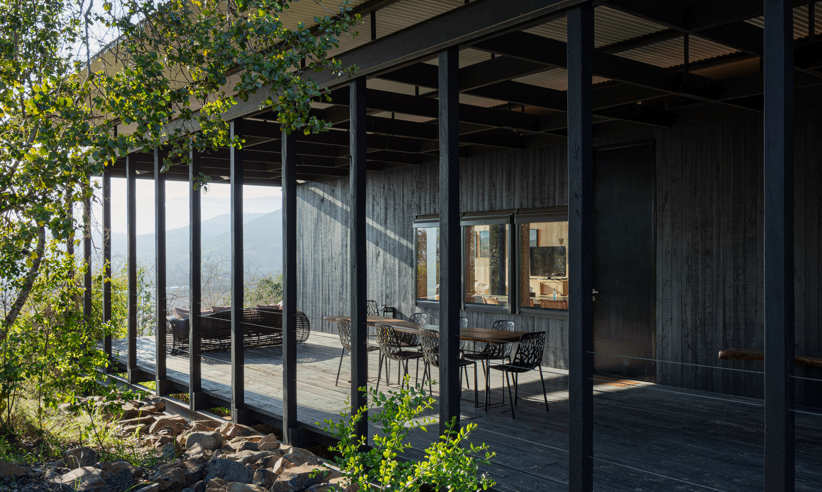 The terrace 