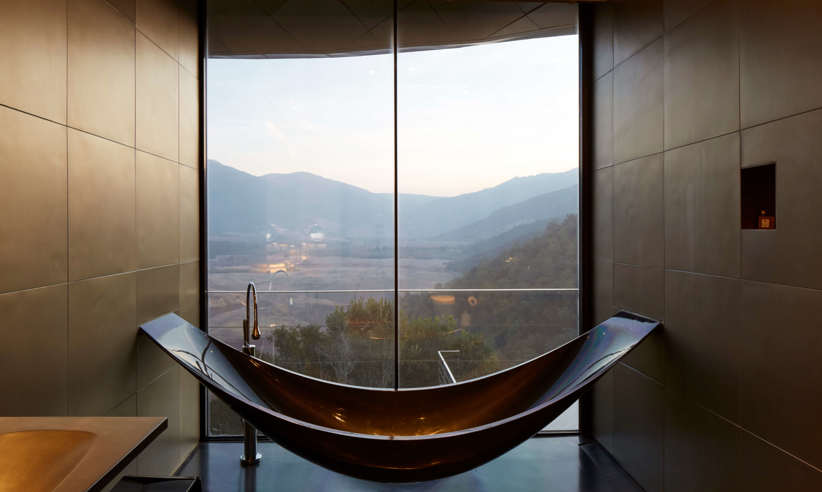 Works of art adorn the hotel