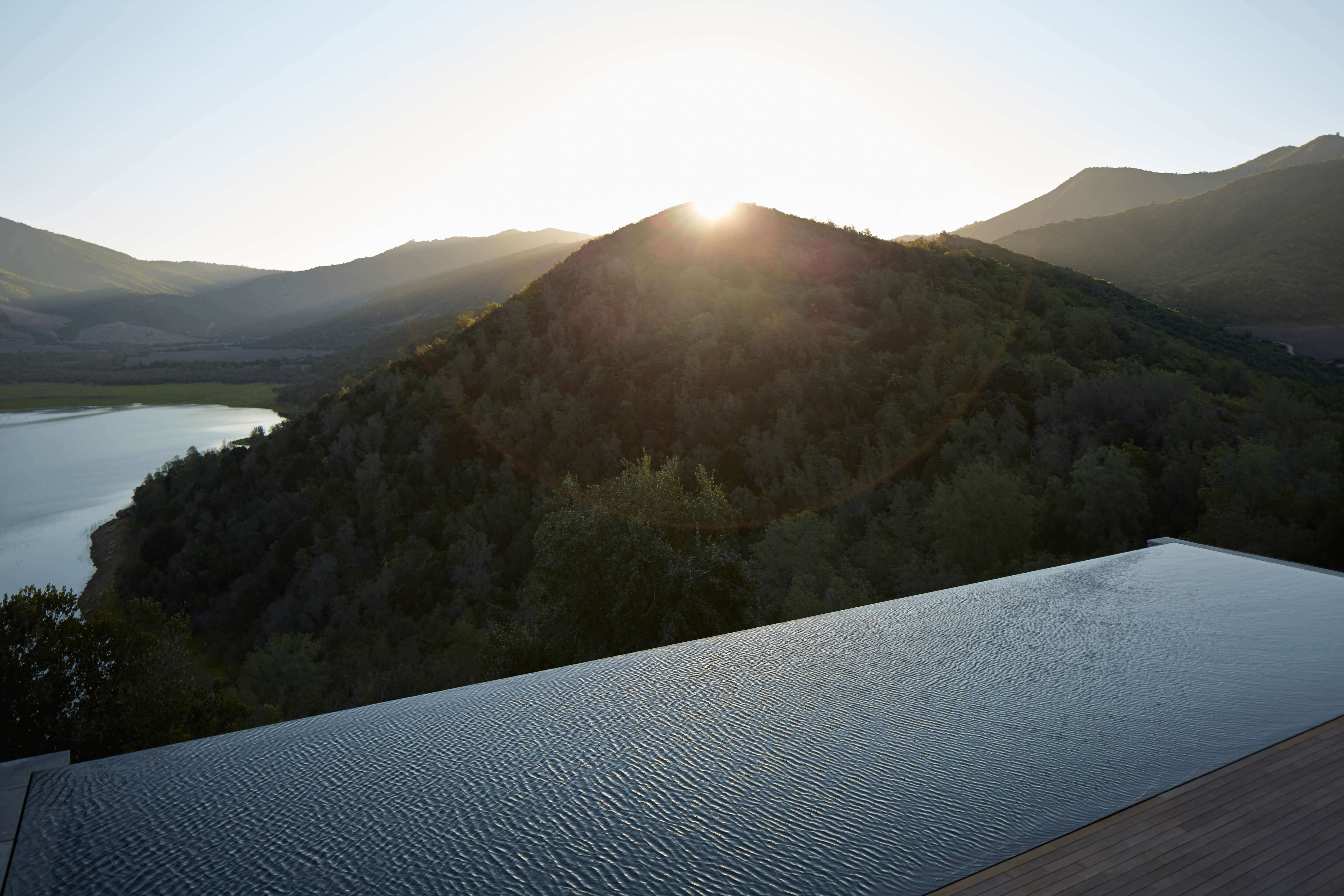 A pool with a view