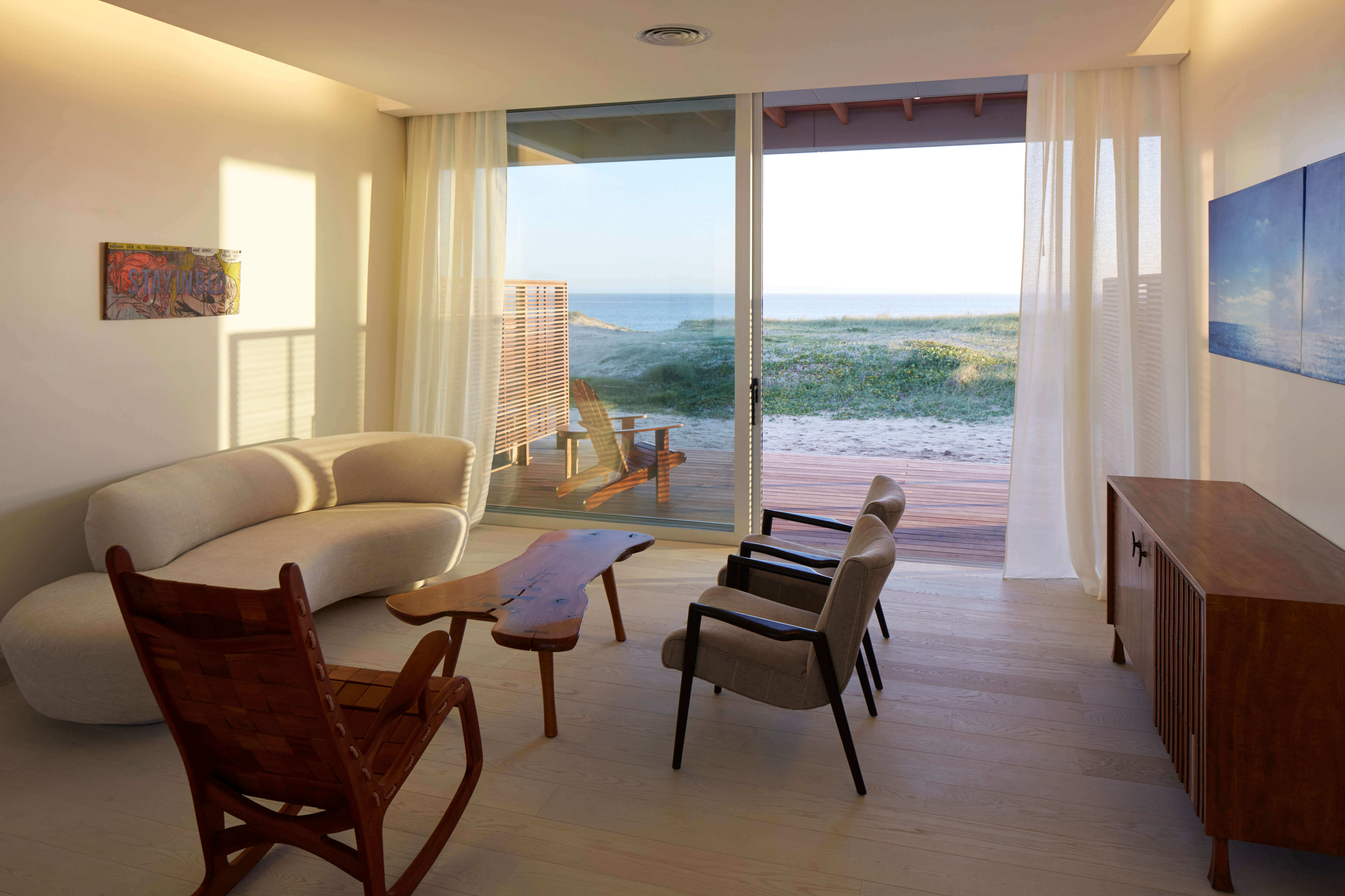 The living room in a bungalow