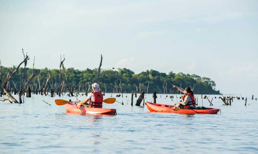 Kayaking on the Parana River 