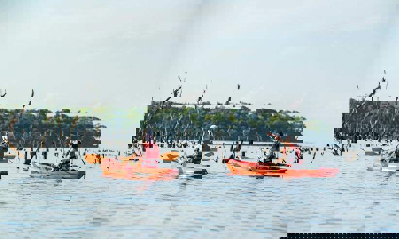 Kayaking on the Parana River 