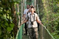Trekking in the reserve 
