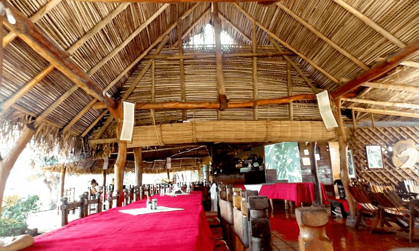 The dining area 