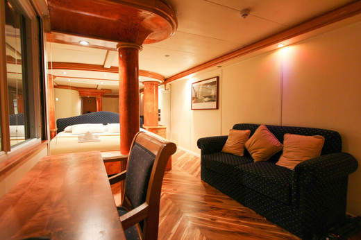Spacious cabins 