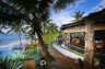 Cafe Samsara and view of the beach