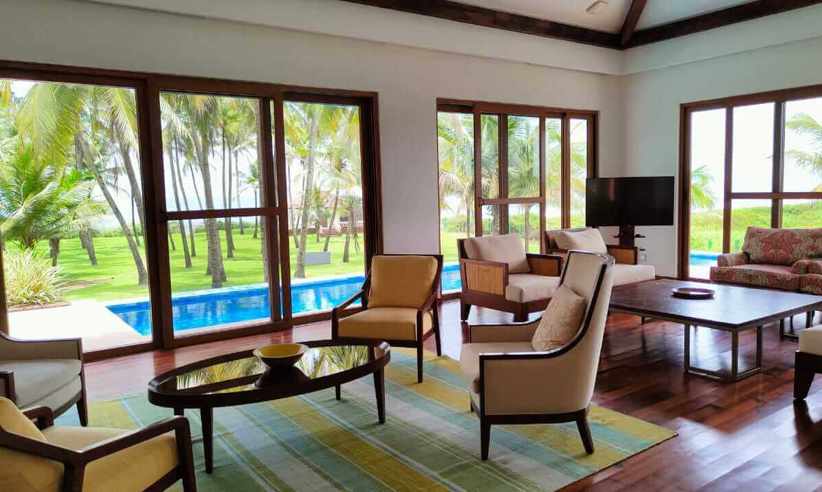 Living room, premium pool villa 