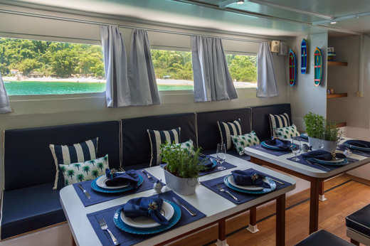 Indoor dining area 