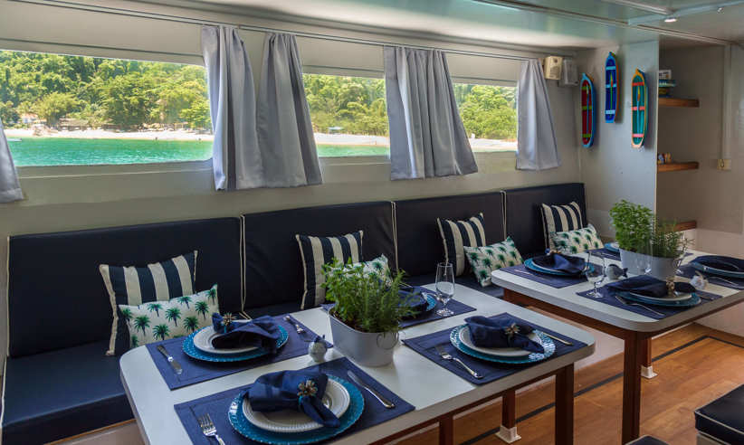 Indoor dining area 