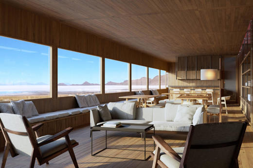 Uyuni Lodge lounge area